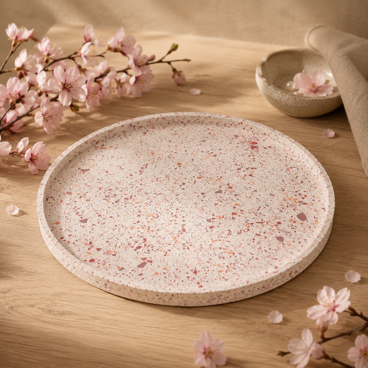 Plateau Rond XL | Fleur de Cerisier