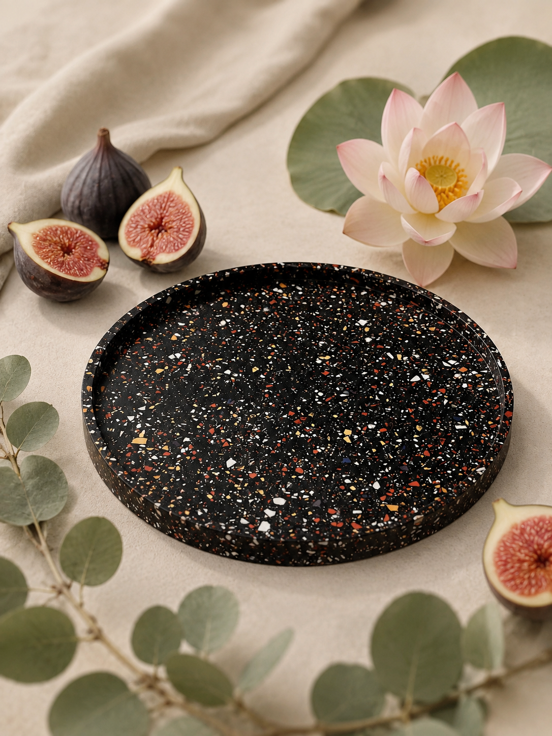 Plateau Rond XL | Figue et Lotus
