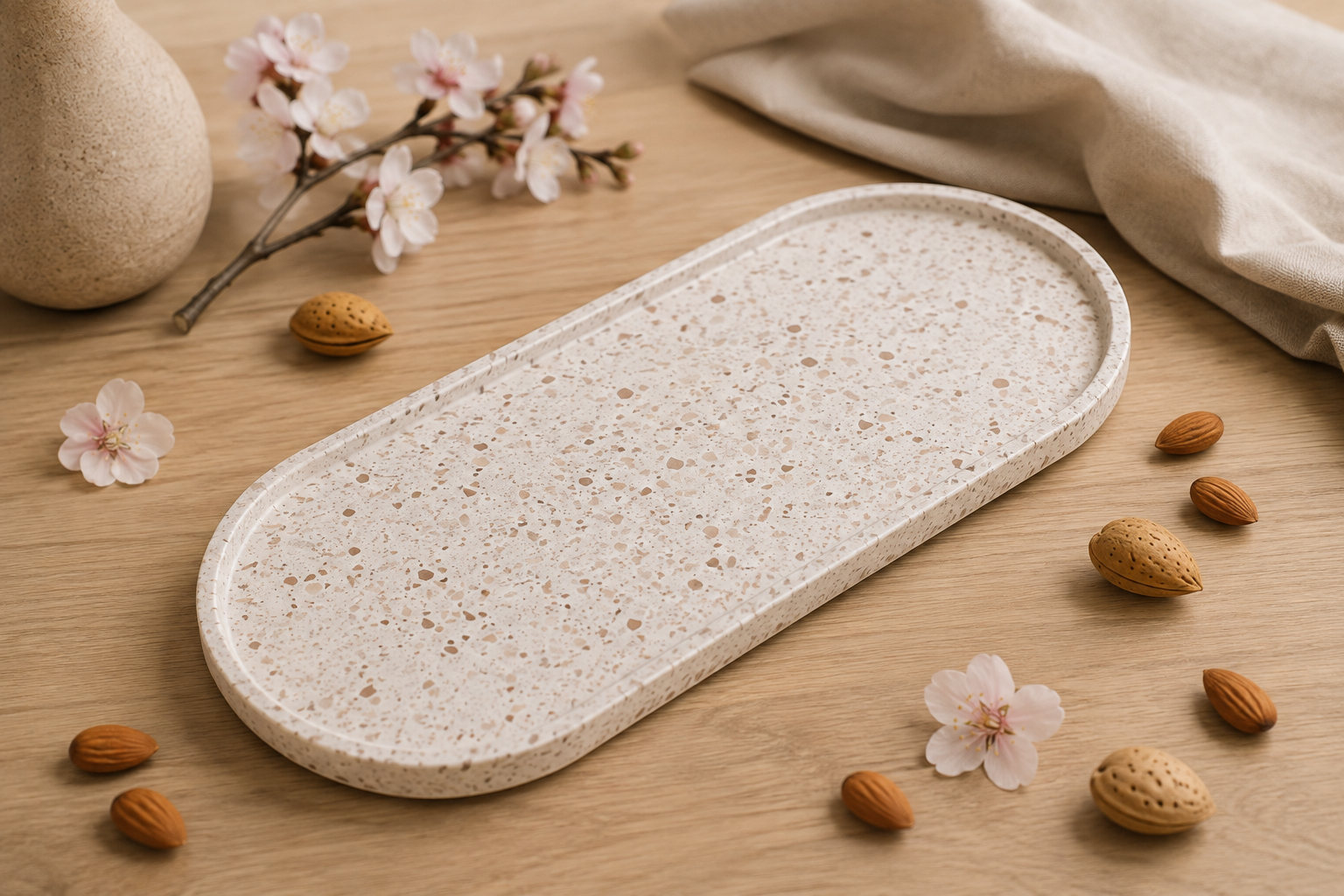 Plateau Ovale XL | Lait d'amande